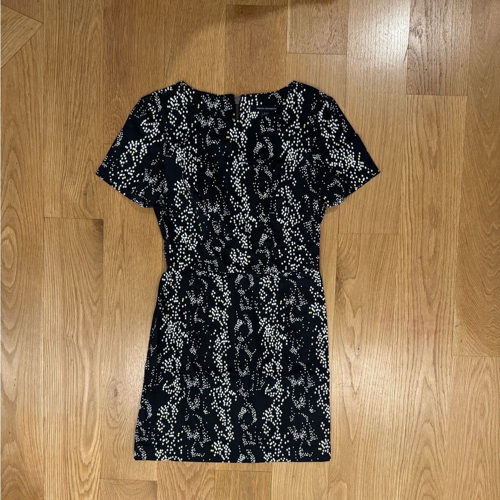French Connection Black and White Mini Dress
